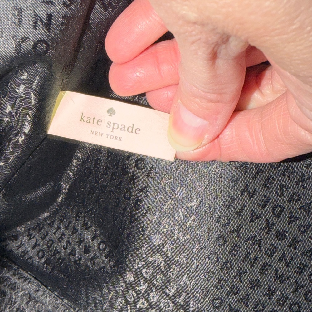 Kate Spade Black Tote with Patterned Scarf - Picture 9 of 16